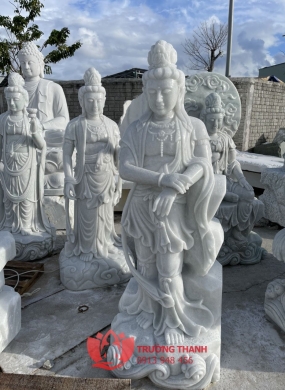Tượng Du Hý Quan Quán Âm bằng đá -bộ tượng 33 hóa thân bồ tát