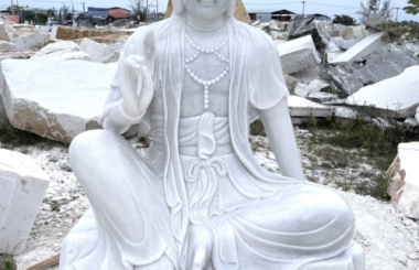 12+ mẫu tượng đại nguyện Bồ Tát bằng đá trắng đẹp (Phần 1)