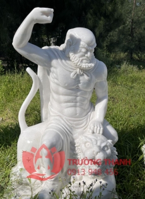 Tượng La Hán Phục Hổ bằng đá - 0023