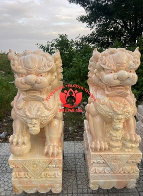 Tượng Kỳ Lân Đá Vàng - kỳ lân đá
