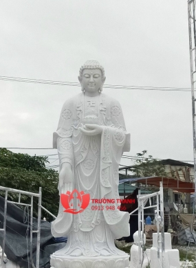 Mẫu Tượng Phật A Di Đà Bằng Đá - 0010