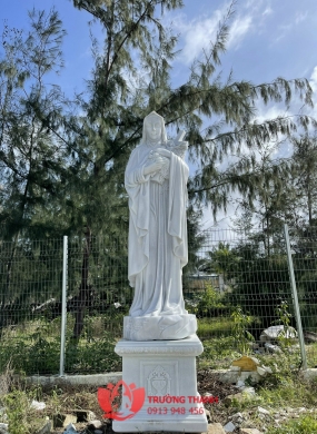 Tượng Đức Mẹ Maria Bằng Đá - 0040