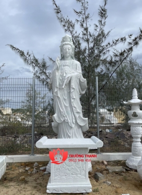 Tượng Phật Bà Quan Âm Bằng Đá - 0017