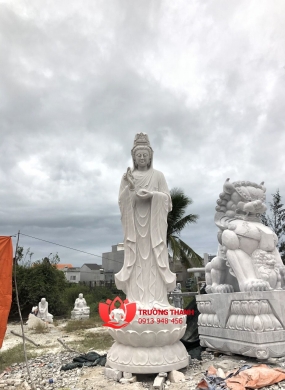 Tượng Phật Bà Quan Âm Bằng Đá - 0029