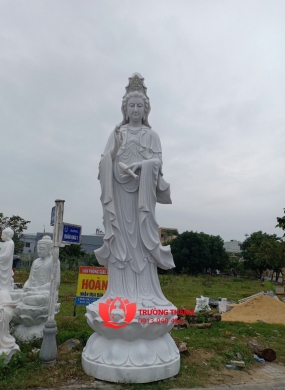 Tượng Phật Bà Quan Âm Bằng Đá - 0032