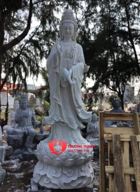 Tượng Phật Bà Quan Âm Bằng Đá - 0033
