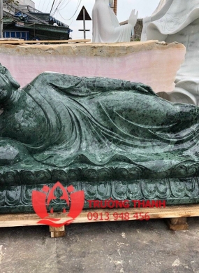 Tượng Phật Niết Bàn Bằng Đá - 0017