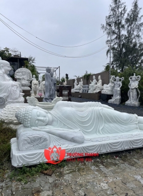 Tượng Phật Niết Bàn Bằng Đá - 0022