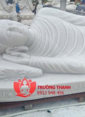 Tượng Phật Niết Bàn Bằng Đá - 0025