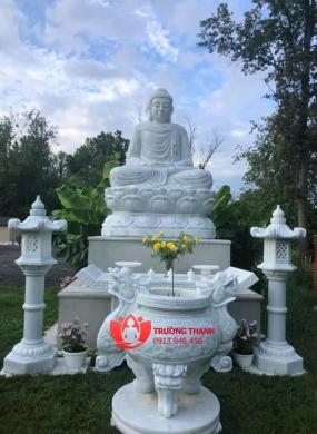 Tượng Phật Thích Ca Bằng Đá - 0012