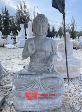 Tượng Phật Thích Ca Bằng Đá Xám - 0040