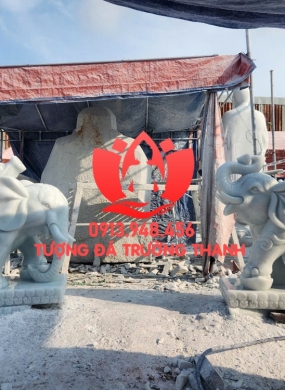 Tượng Voi Đá 014
