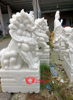 Tượng Kỳ Lân Đá Trắng - kỳ lân đá