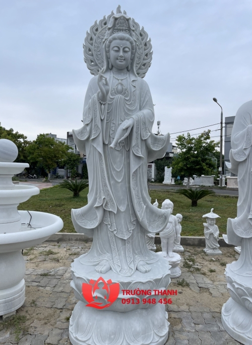 Tượng Quan Âm Tứ Thủ Bằng Đá - 0112