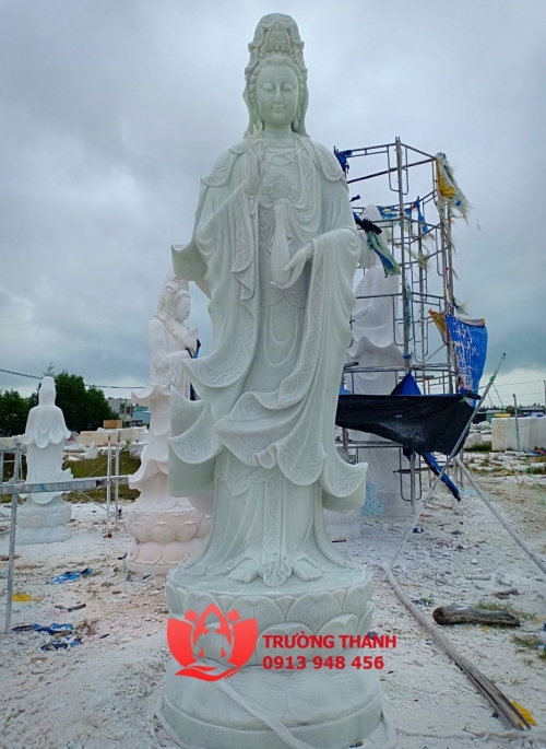 Điêu Khắc Tượng Quan Âm Phong Thuỷ - 0110