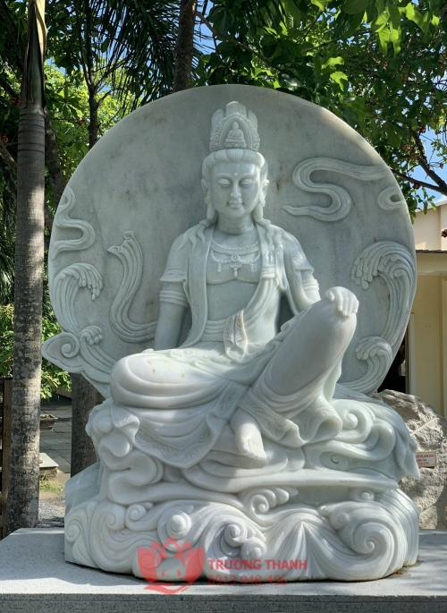 Tượng Quan Âm Tự Tại Đá - 0040