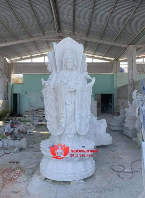 Tượng Tam Diện Bằng Đá - 0003