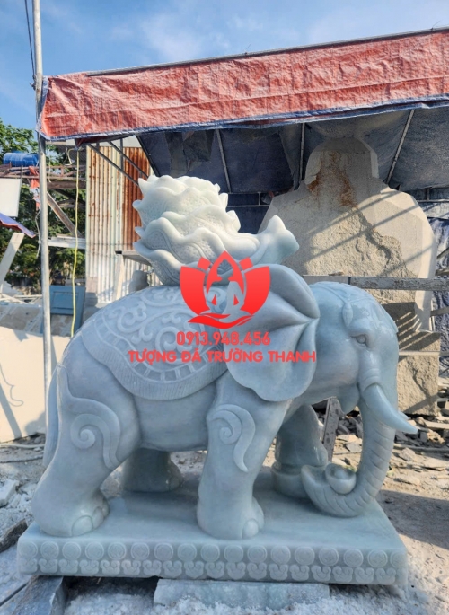 Tượng Voi Đá 015