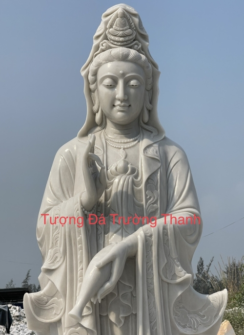 Tượng Phật Bà Quan Âm Bằng Đá 